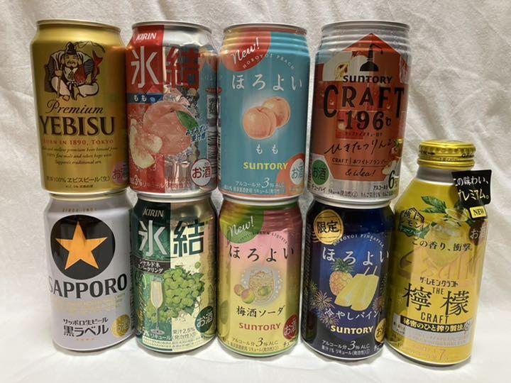 ビールとチューハイ詰め合わせ