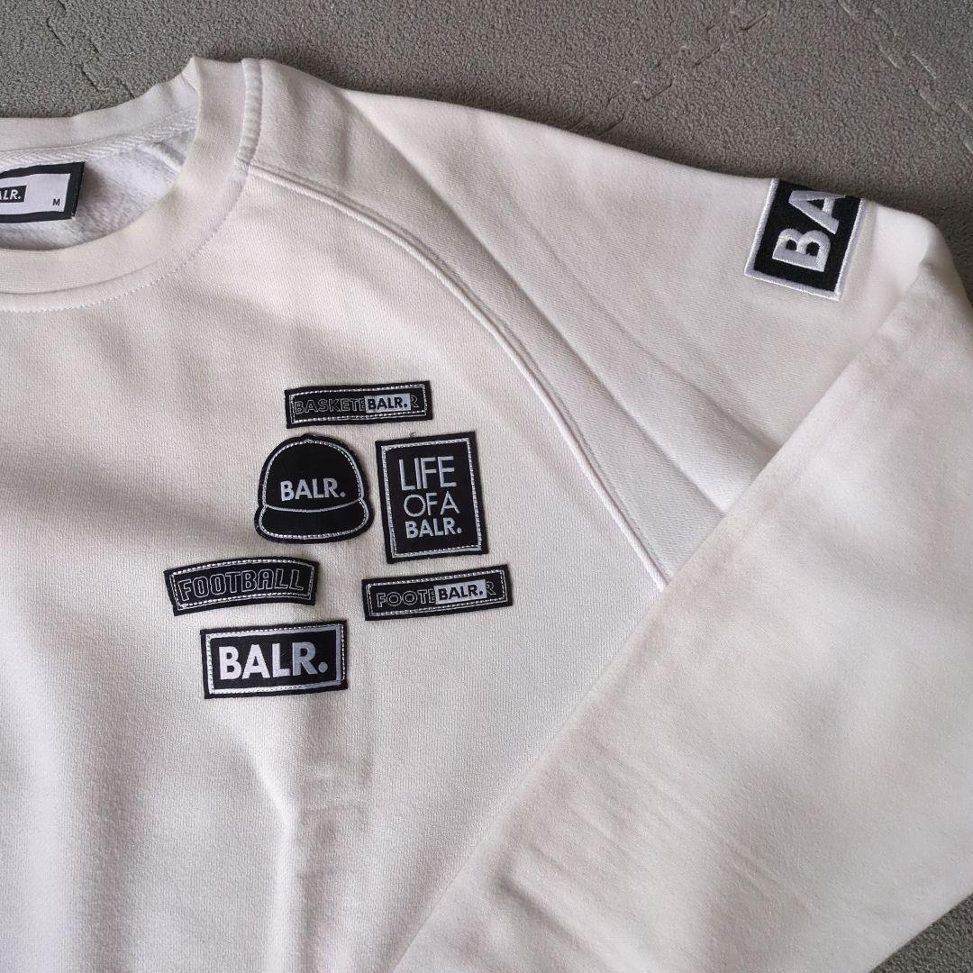 BALR. ホワイト　M BALR. 「BALR.」 スウェットカットソー M ホワイト メンズ