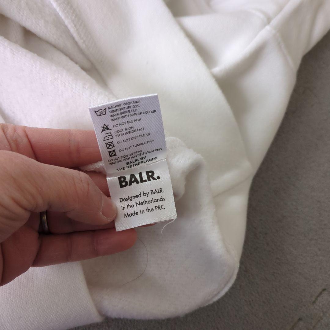 BALR. ホワイト　M BALR. ホワイト トレーナー Mサイズ