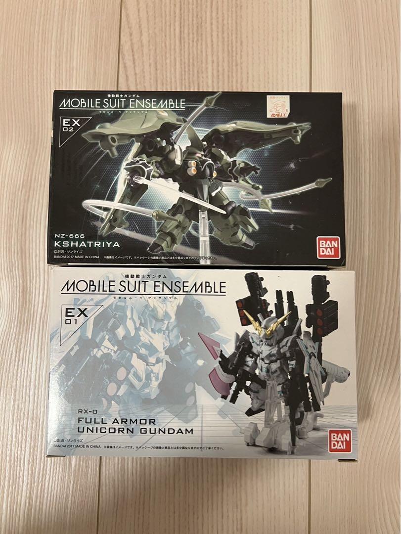 組み立て済み モビルスーツアンサンブル ex01&02 セット