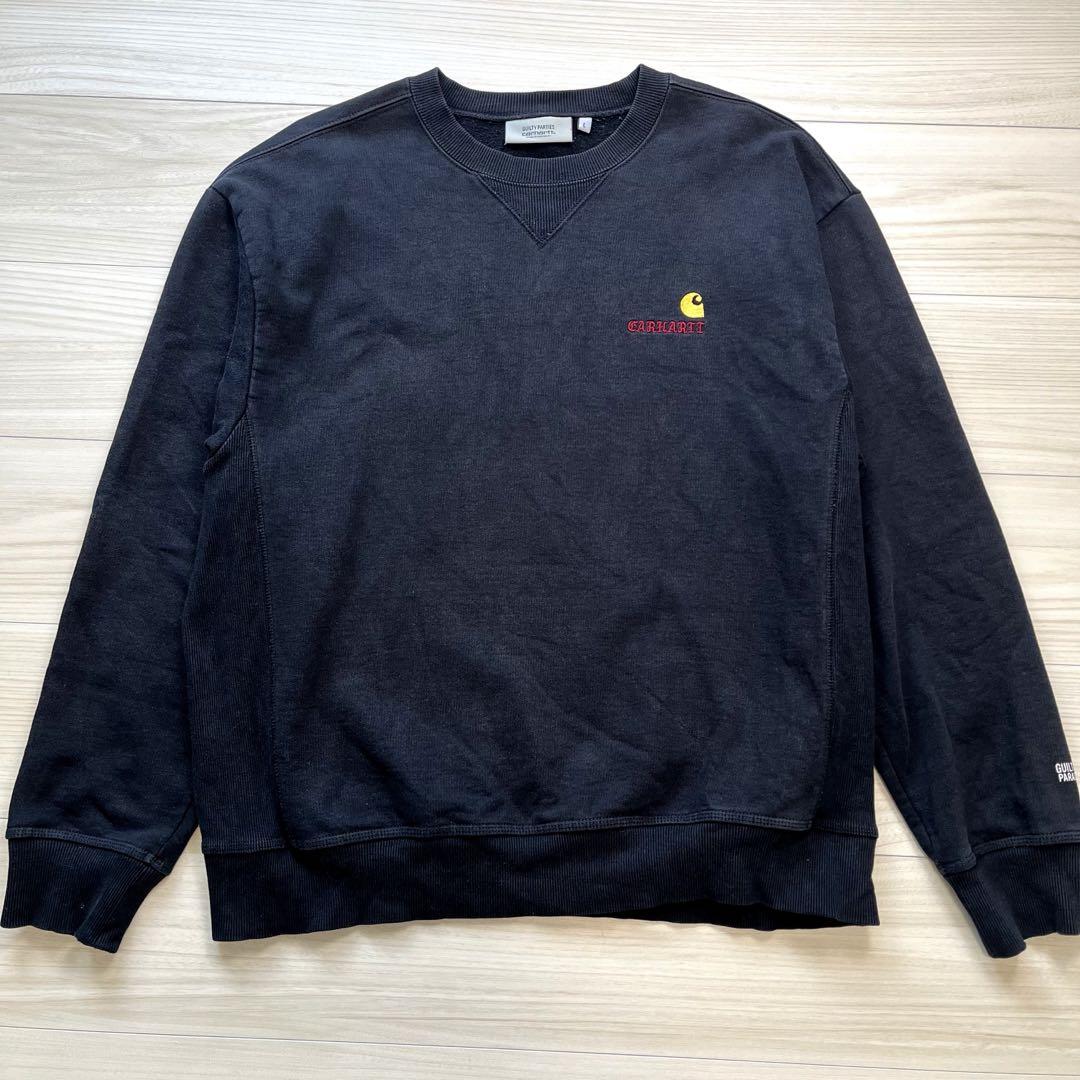 Carhartt ワコマリア　スウェット CarHartt×WACKO MARIA クルーネックスウェット Lサイズ - メルカリ