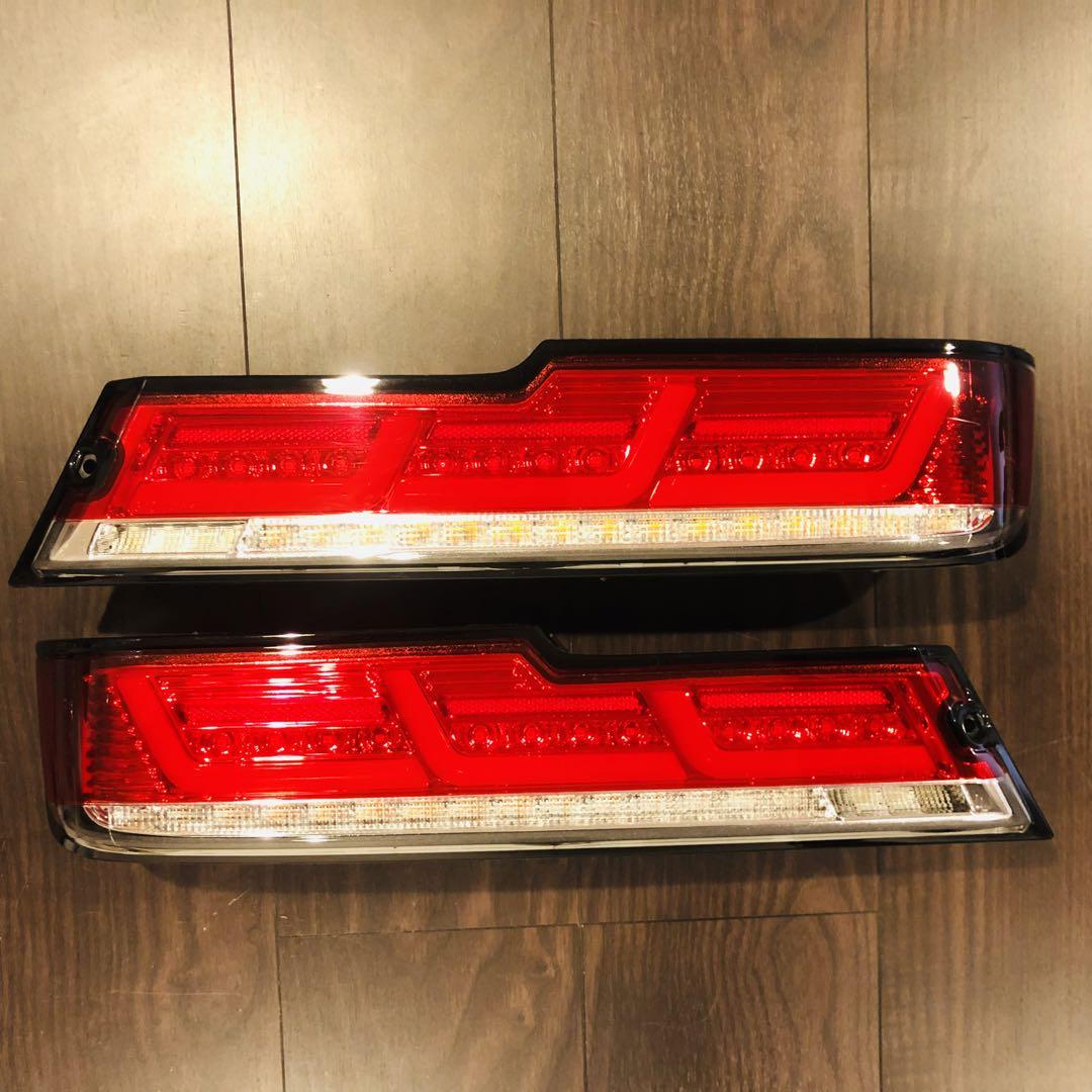 ☆★ハイゼットカーゴ・アトレーワゴン ファイバーLEDテール 流星ウインカー★☆