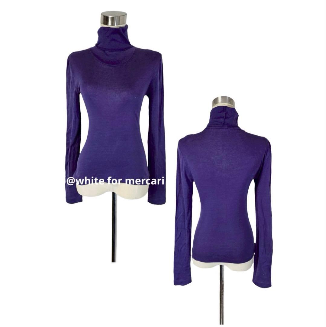 オーストリア製 タートルネックカットソープレゼント シルキーコットンS・BARNEYS NEW YORK