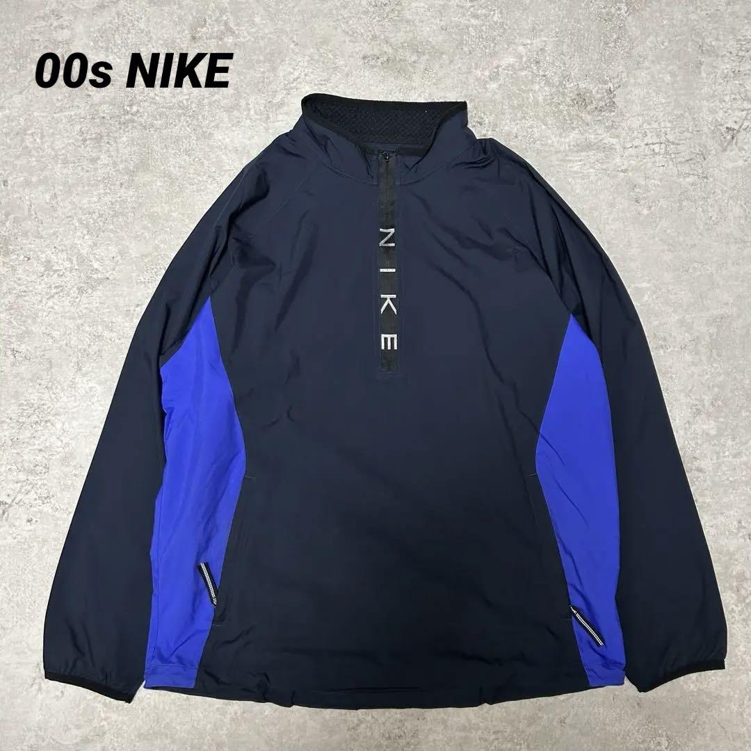 00s Y2K NIKE トラックジャケット　ネイビー