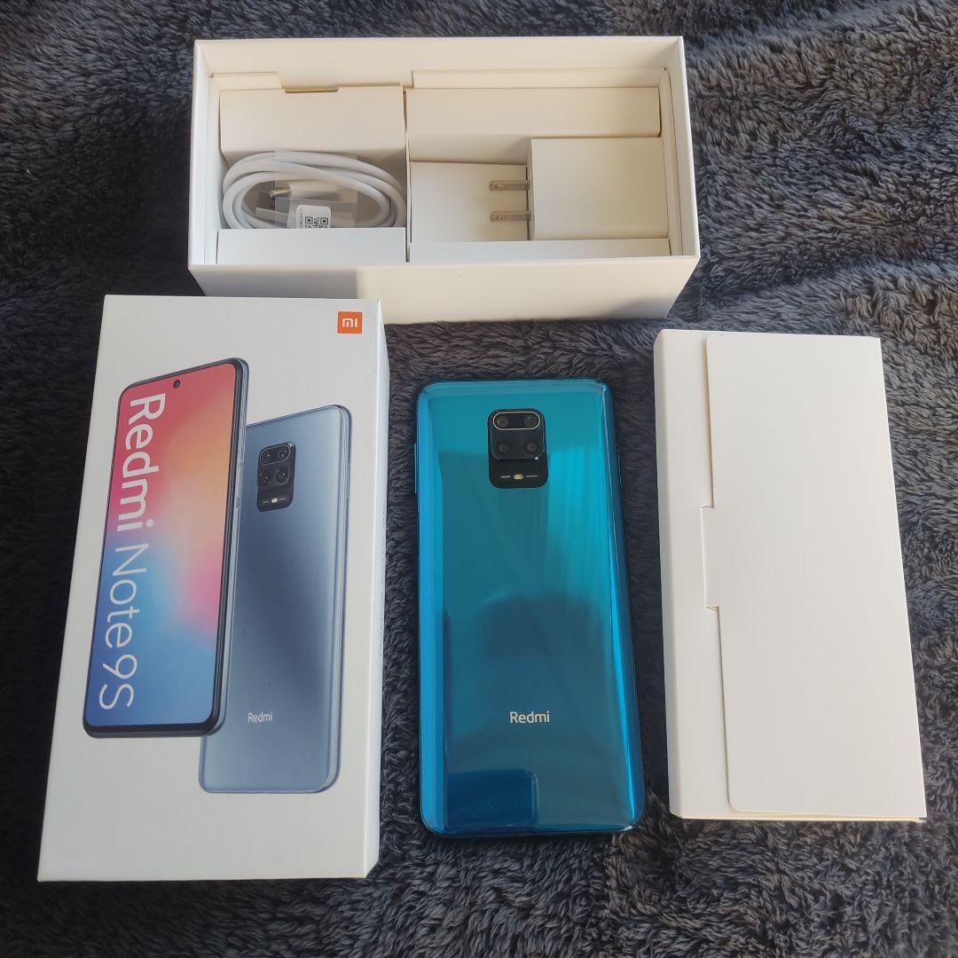 Xiaomi redmi note 9S 美品！ ブルー 青 スマートフォン本体