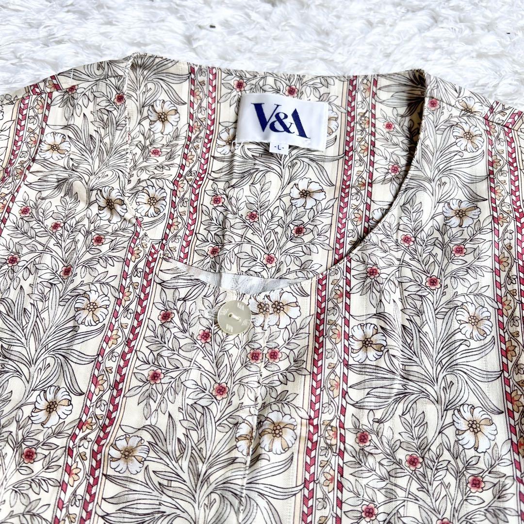 V＆A　ウイリアムモリス　美品　パジャマ上下セット　L