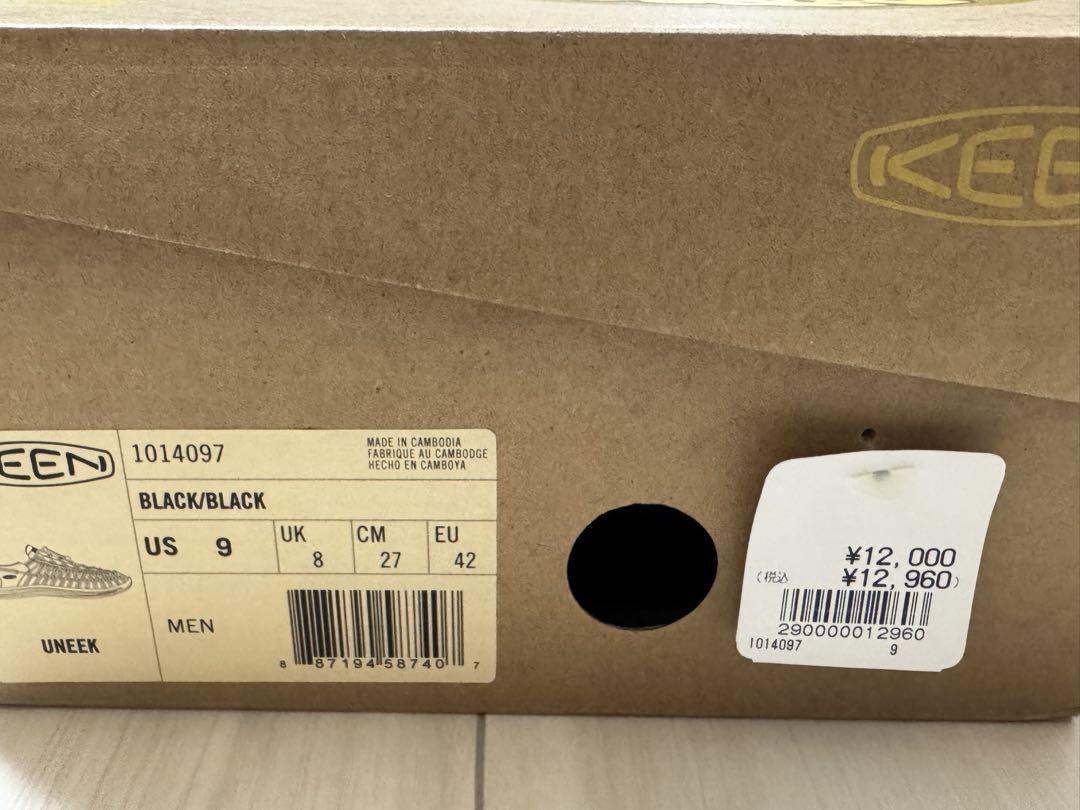 靴 KEEN UNEEK US9 27cm