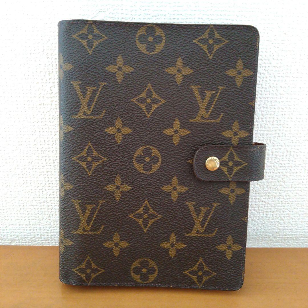 【LOUIS VUITTON】ルイヴィトン　手帳　モノグラム　MM　手帳カバー