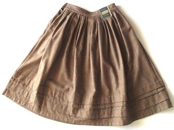 美品 アシードンクラウド Handwerker ウールチェック スカート S 美品 アシードンクラウド Handwerker ウールチェック スカート S