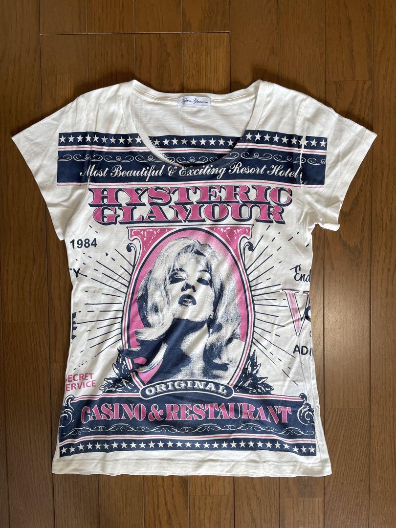 HYSTERIC GLAMOUR CASINO TODAY Tシャツ 日本製 F