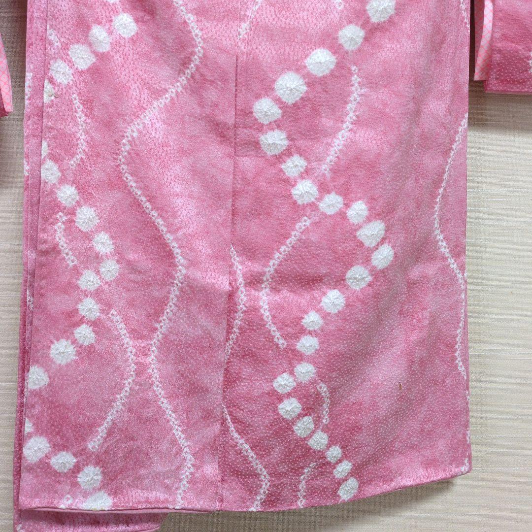 七五三７歳四つ身正絹絞りの着物と帯セット目立った傷や汚れなし