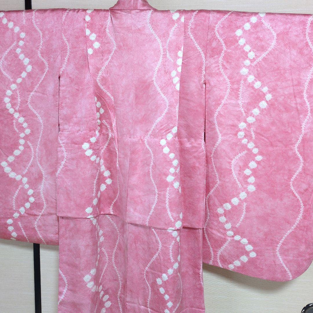 七五三７歳四つ身正絹絞りの着物と帯セット目立った傷や汚れなし