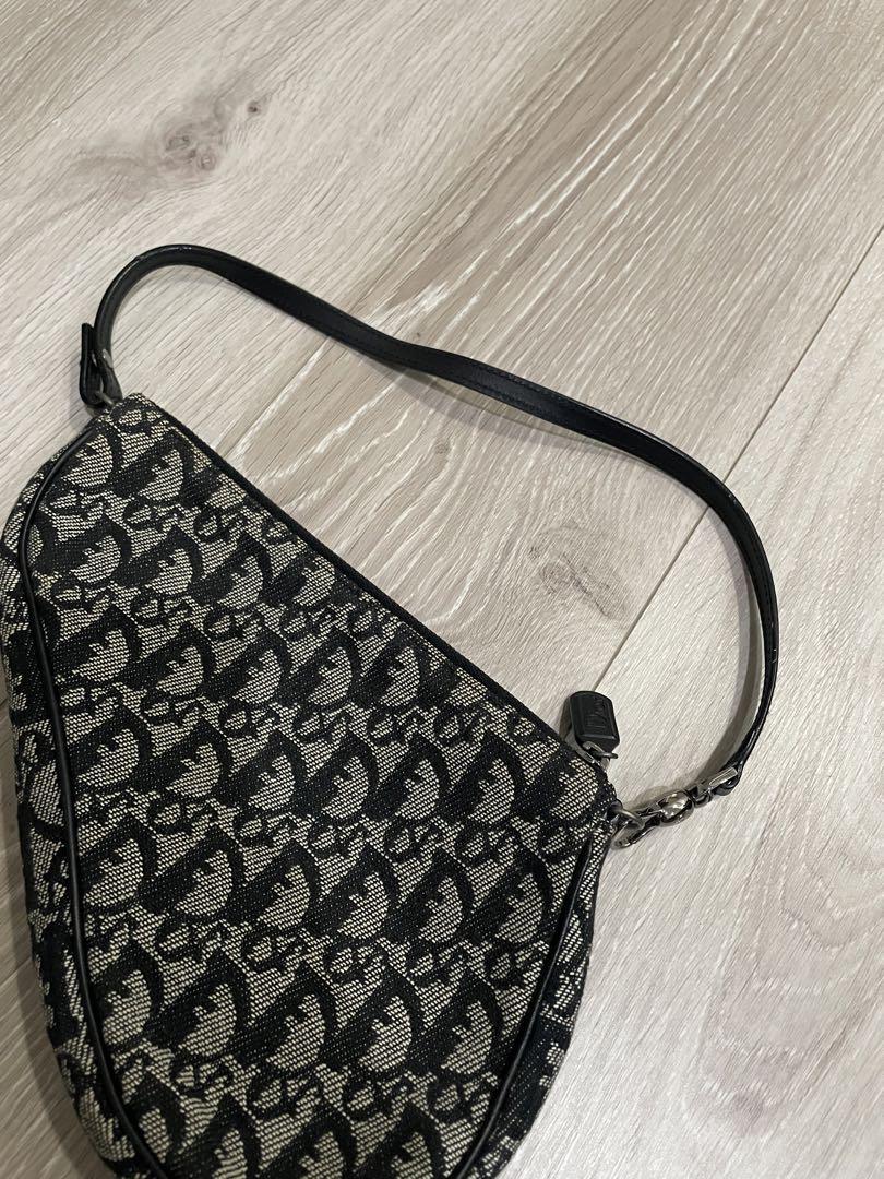 Christian Dior ディオールトロッター　サドルバック　黒✨美品✨