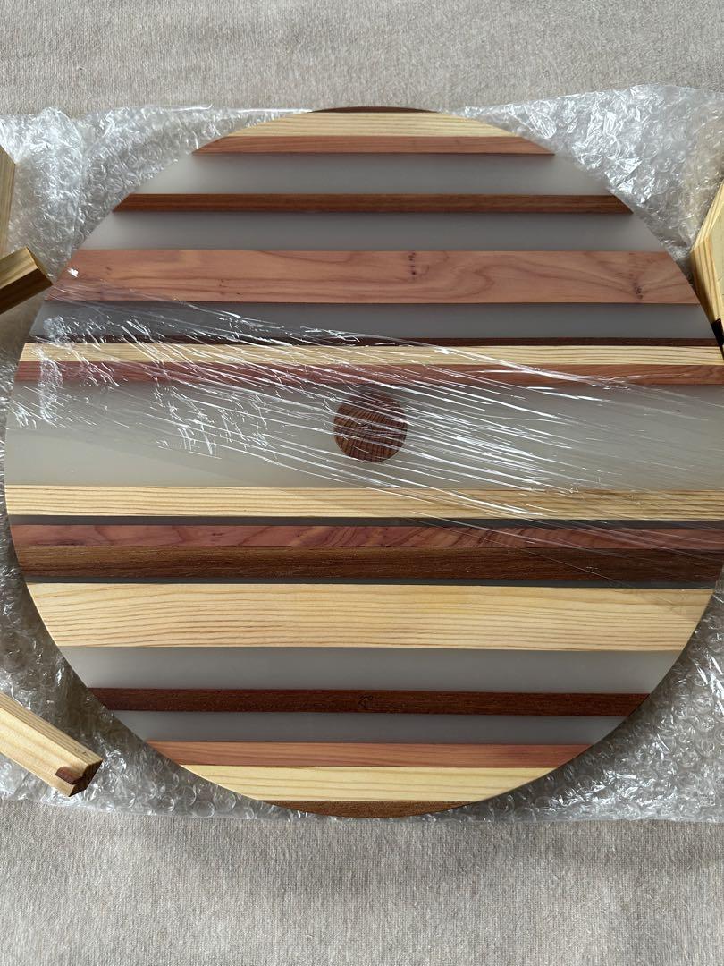 新品 KI-no ストライプ サイド テーブル Aa Side Table