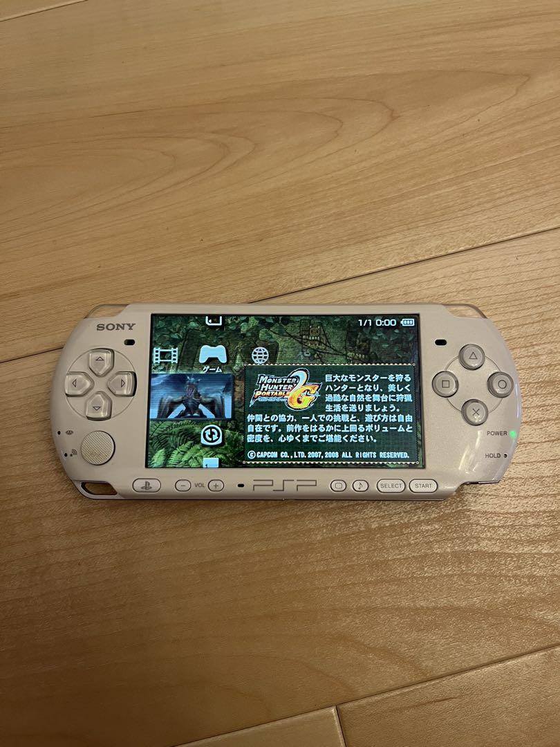 PSP3000 本体 充電器 バッテリー メモリースティック 動作確認済