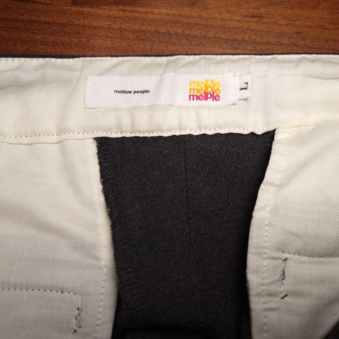 新品 メイプル melple ウィンターキャット 1タックパンツ チャコール L