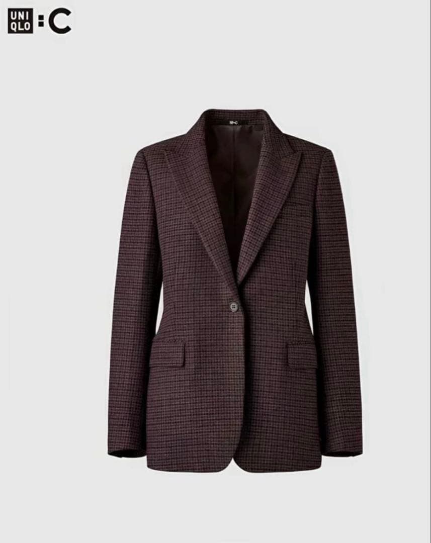 UNIQLO C ユニクロシー ツイードテーラードジャケット MサイズM UNIQLO