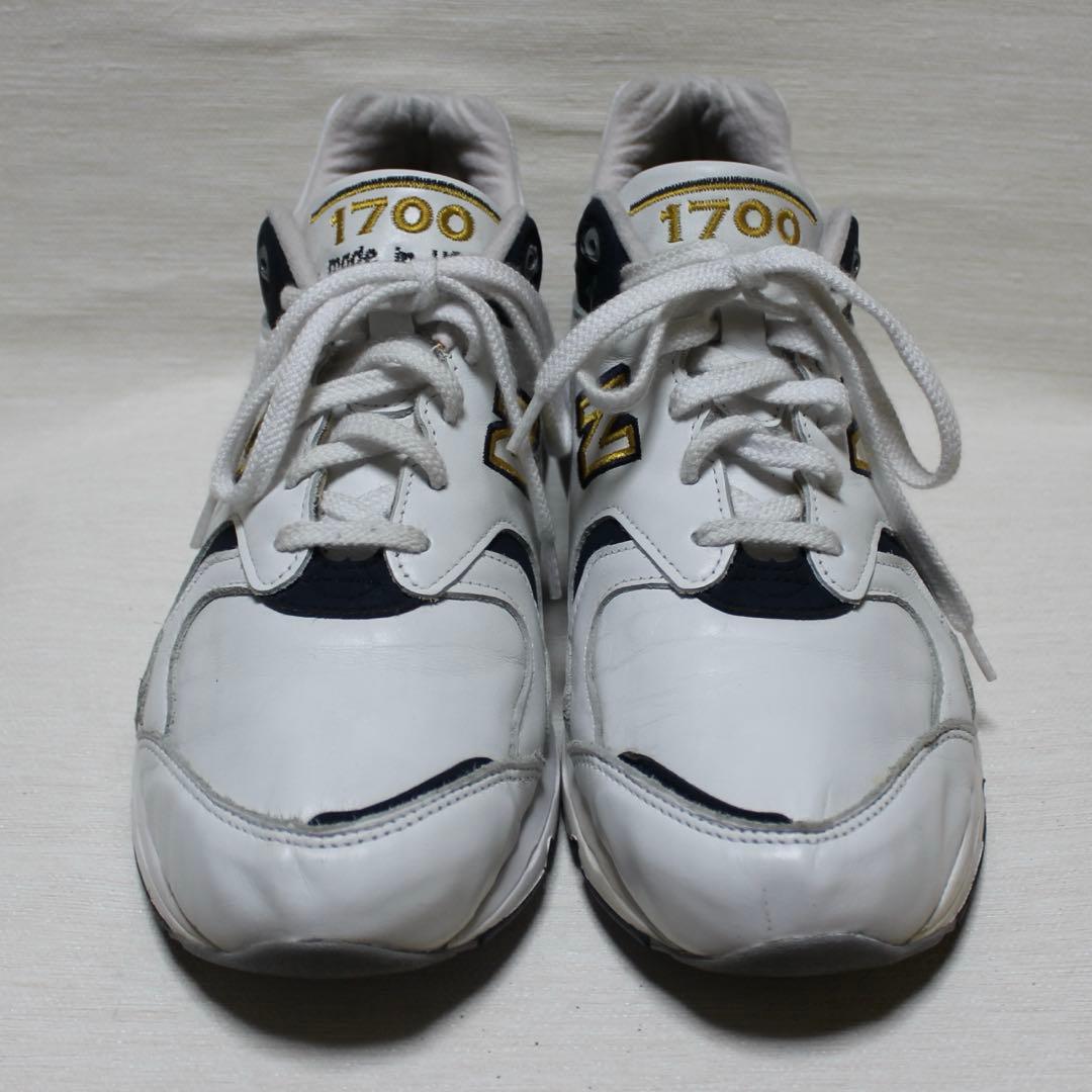 New Balance 1700 USA製　ホワイト ネイビー ゴールド