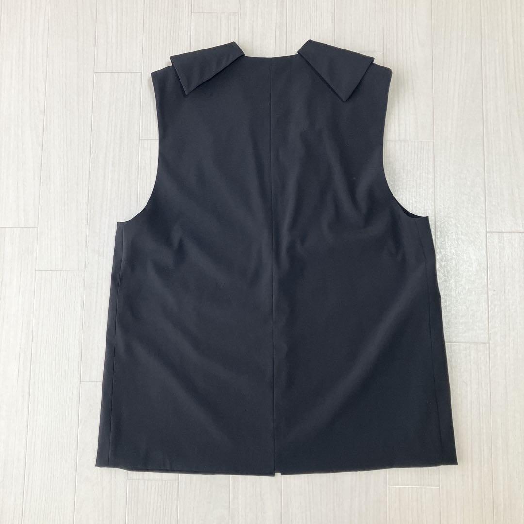 ESLOW エスロー FLAT COLLAR VEST ベスト ジレ 黒