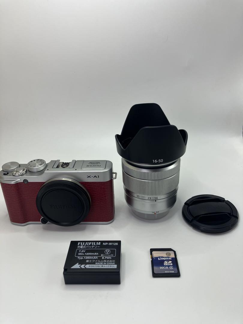 【美品・返品保証】富士フイルム X-A1 レンズキット（16-50mm・元箱付き