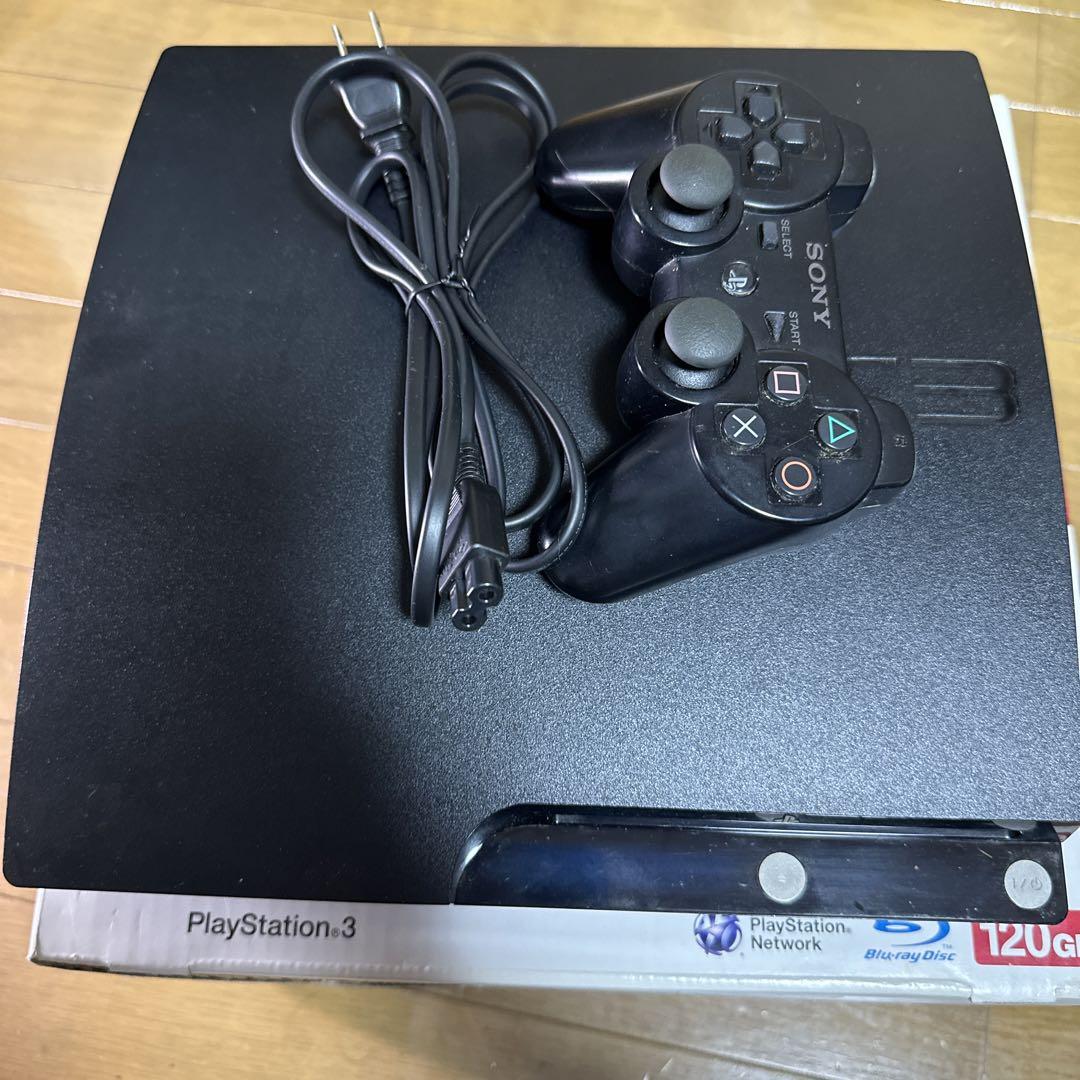 PS3 CECH-2100A　本体、電源ケーブル、コントローラー、外箱