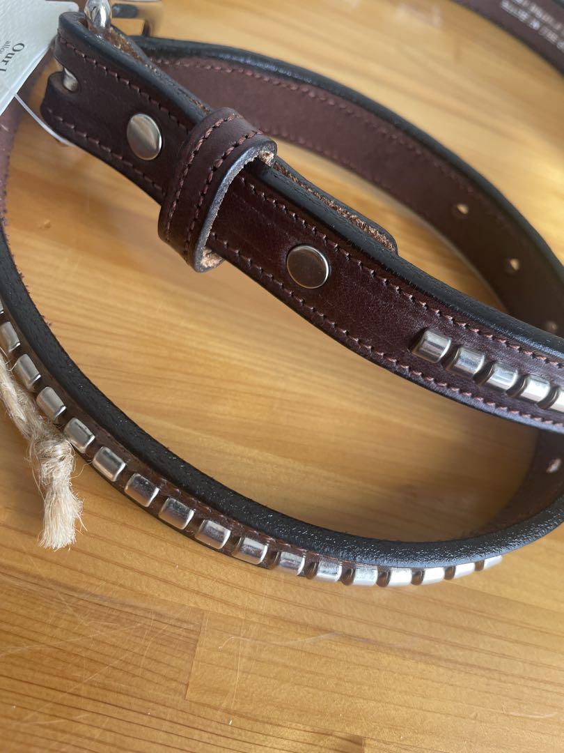 小物 TORY LEATHER CLINCHER BELT BROWN 32