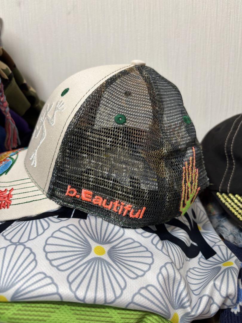 カエル刺繍メッシュキャップ b.Beautiful
