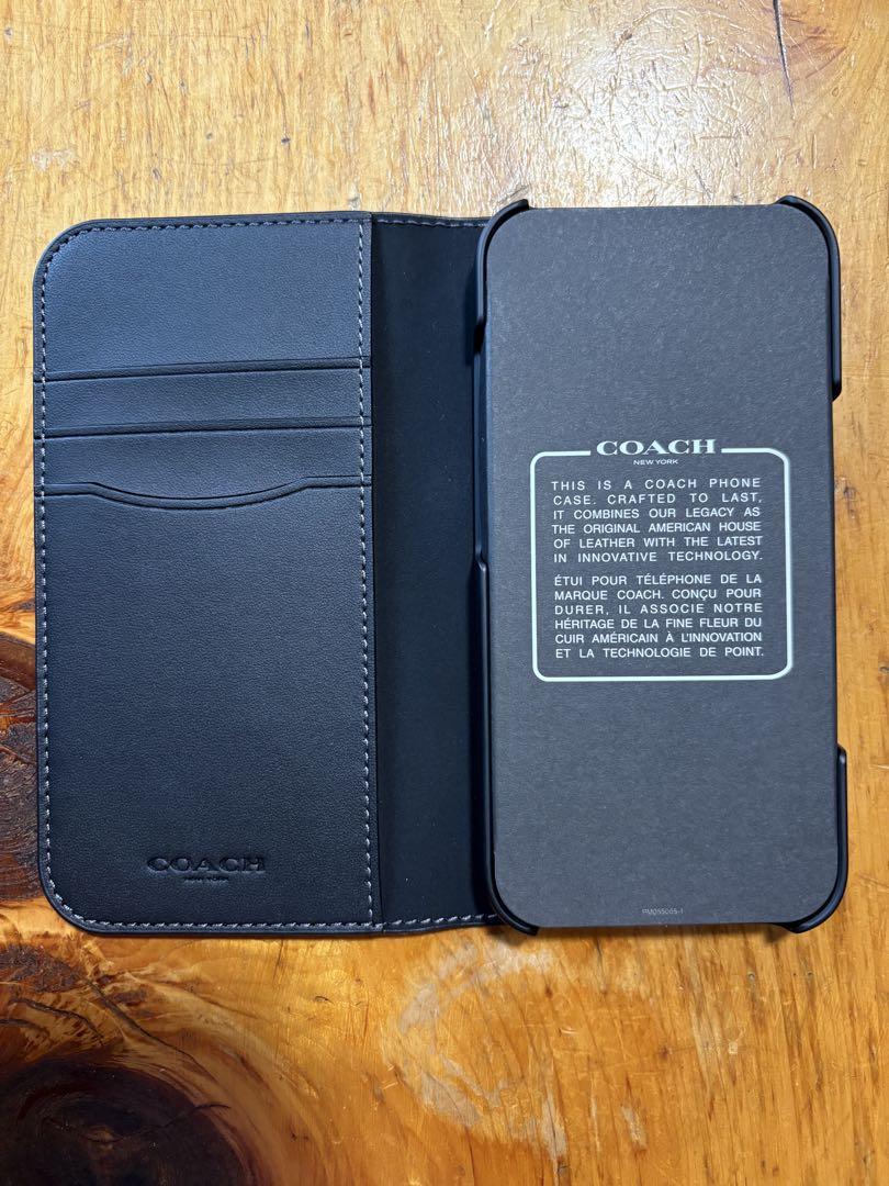 新品未使用　COACH iPhone16用　手帳型ケース