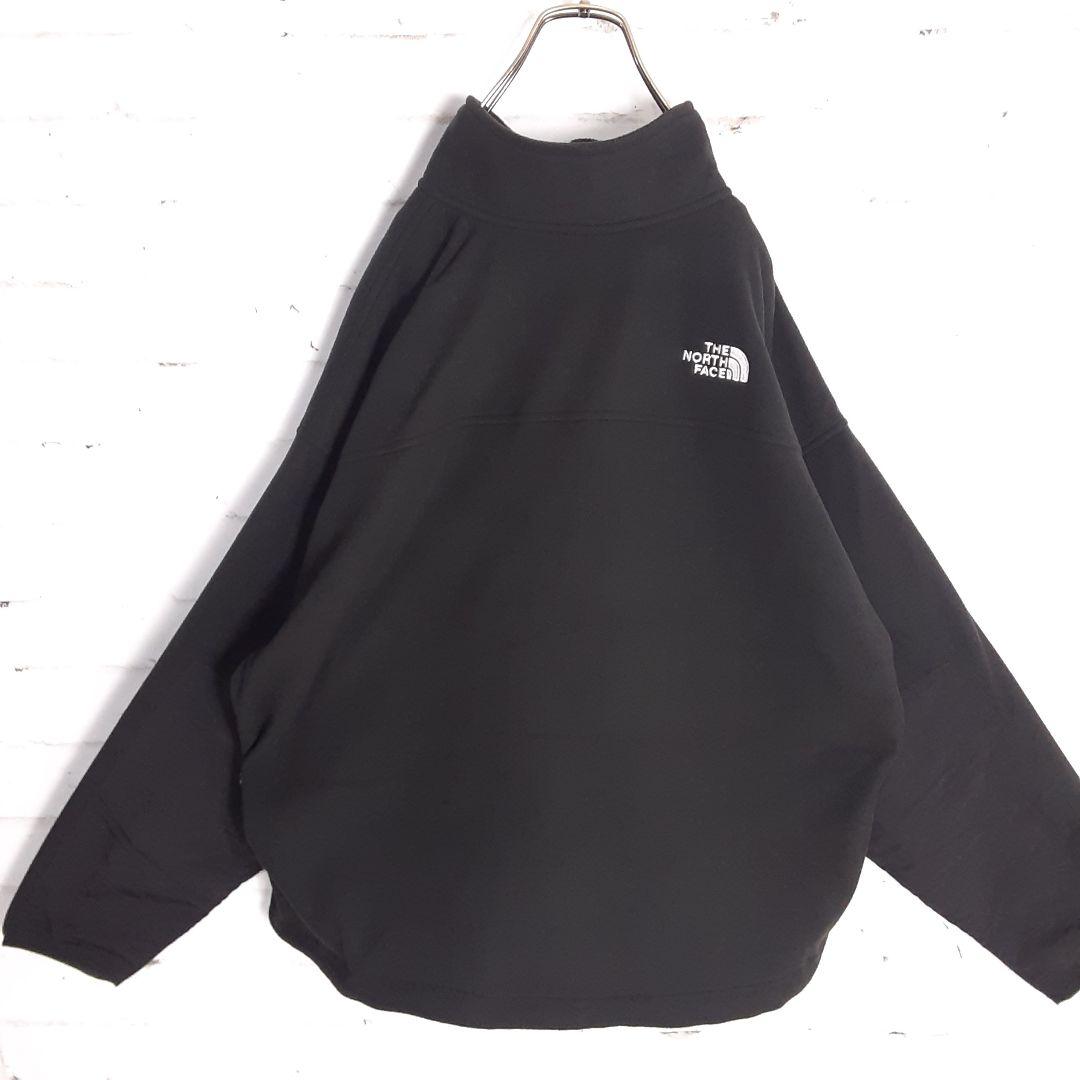 新品!!海外限定!! ノースフェイス ビッグ ハーフジップ フリースJKT 黒 ...