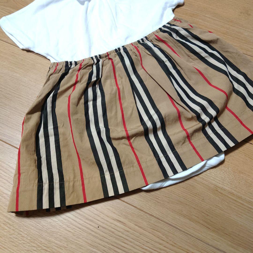 BURBERRY バーバリー ロンパース 12M 80cm グリーン