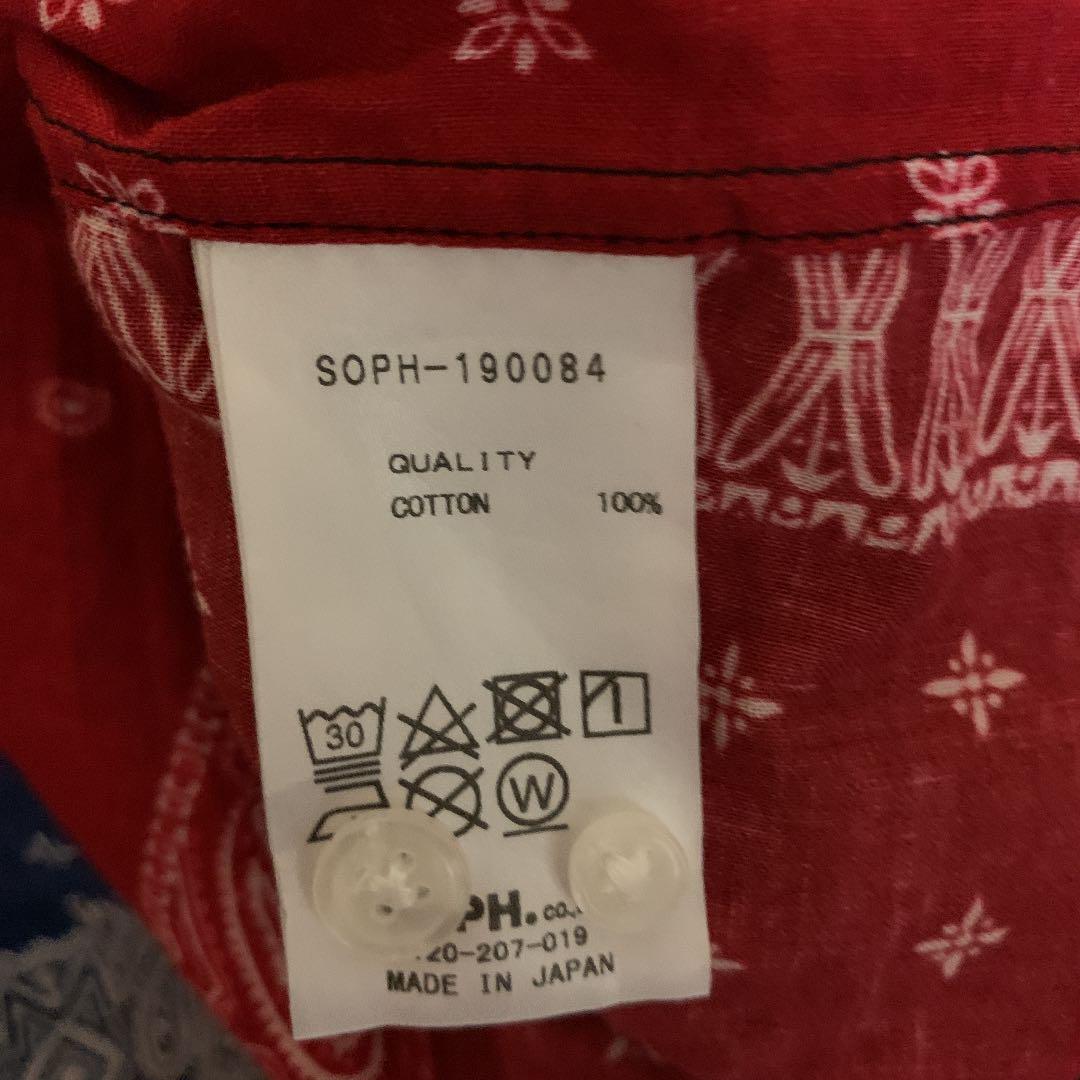SOPH ペイズリーシャツ BhKcj-m15742063258 通販超激安