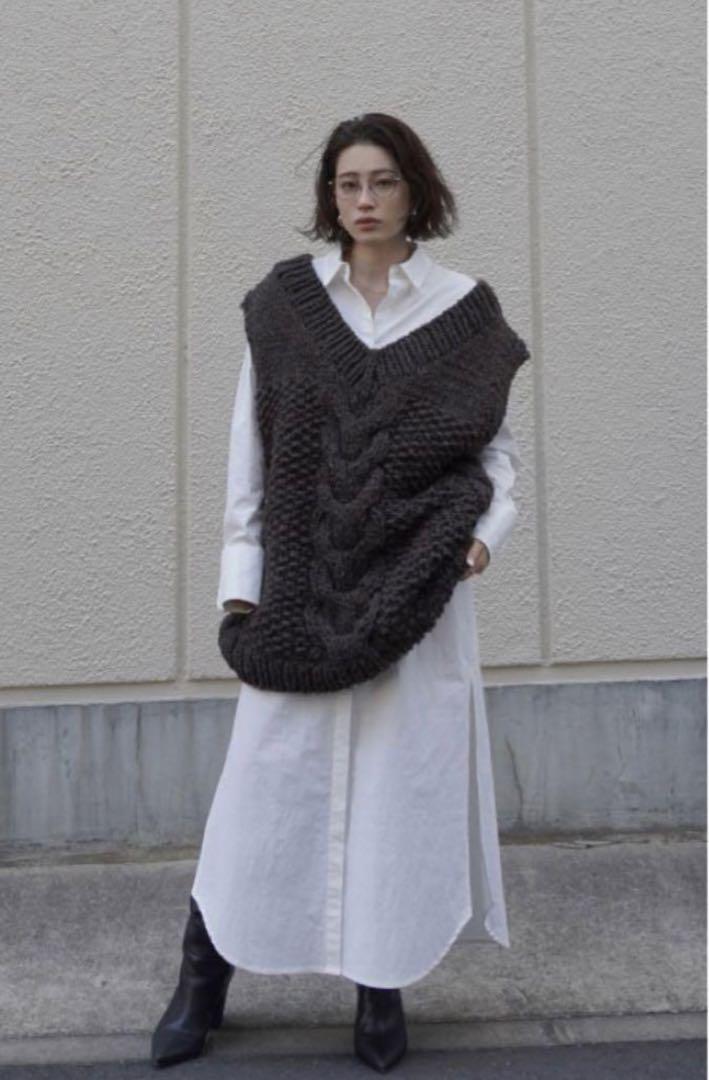 ETRE TOKYO　レディース　ロングシャツワンピース　F　ホワイト