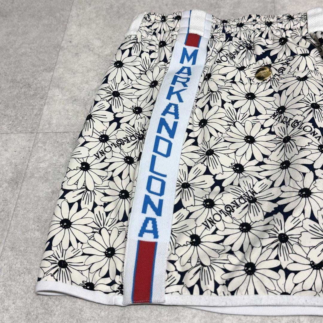 【美品】MARK&LONA 花柄スカート ストレッチ ゴルフウェア
