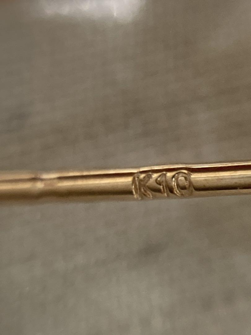 【新品未使用】k10 YG/WG/PG ピアス