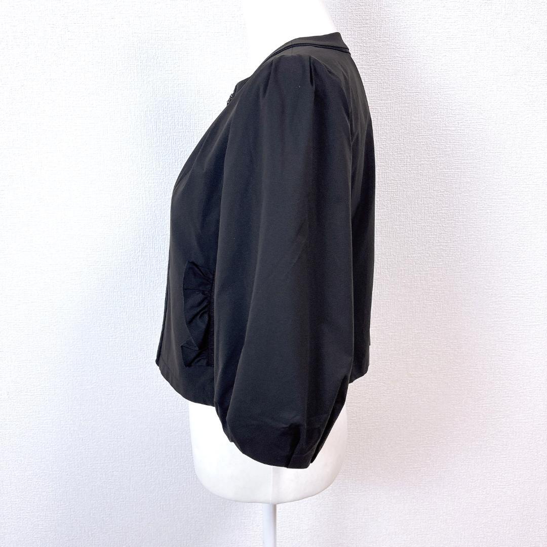 【美品】TO BE CHIC トゥービーシック ノーカラージャケット黒 フリー 卸売りファッション - 【美品】TO BE CHIC トゥービーシック