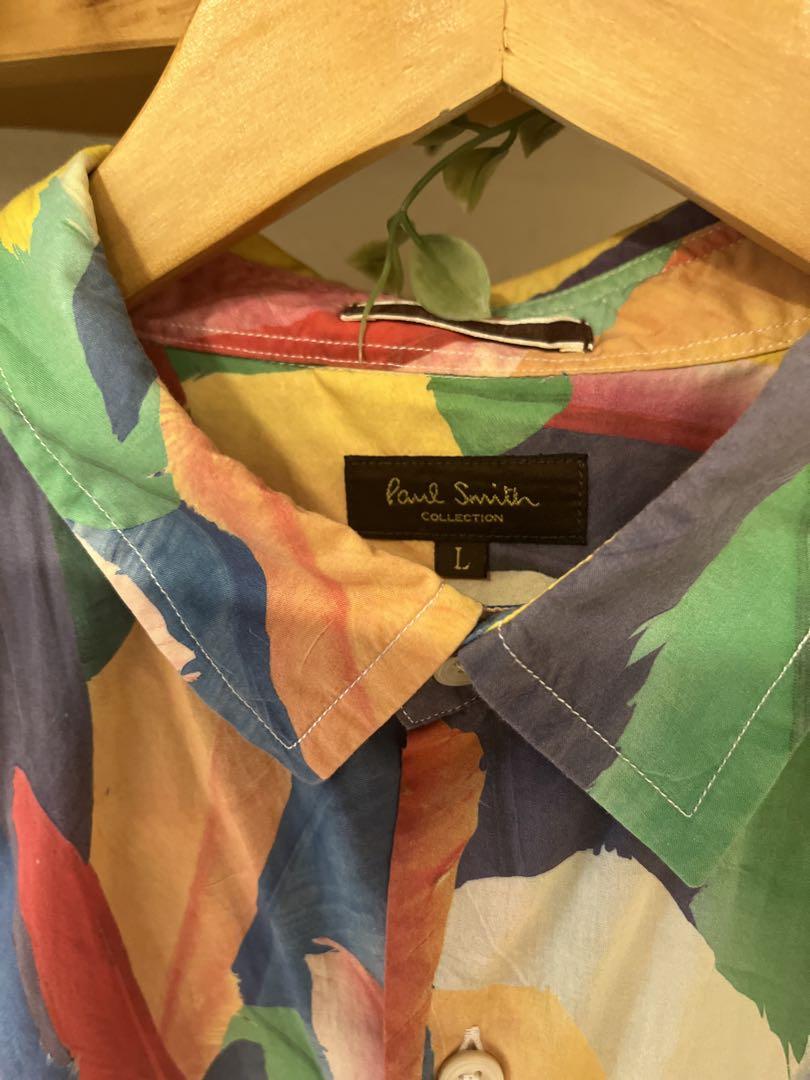 PaulSmith Collection 2016SS トロピカルフェザーシャツ PaulSmith Collection 16SS トロピカルフェザー長袖シャツ