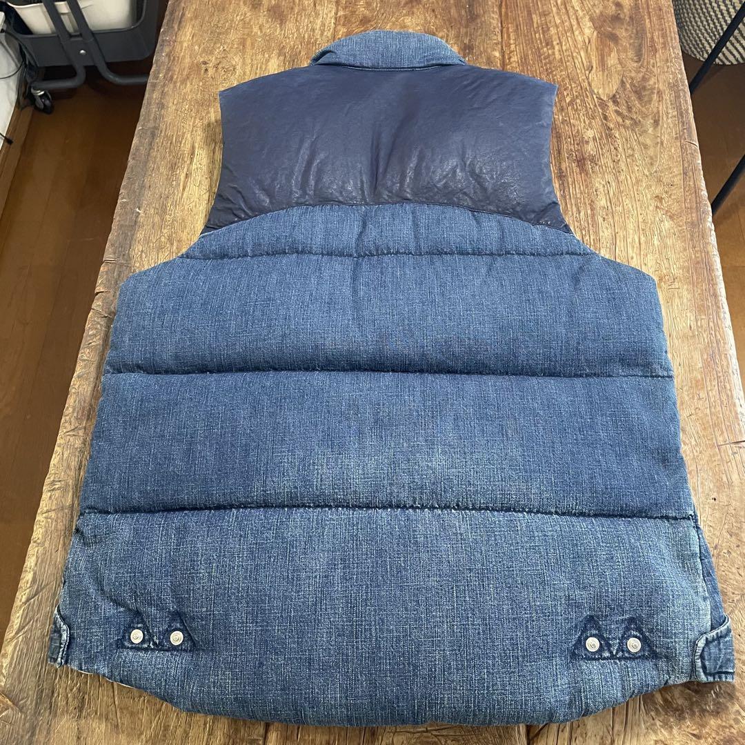 レミレリーフデニムダウンベスト美品
