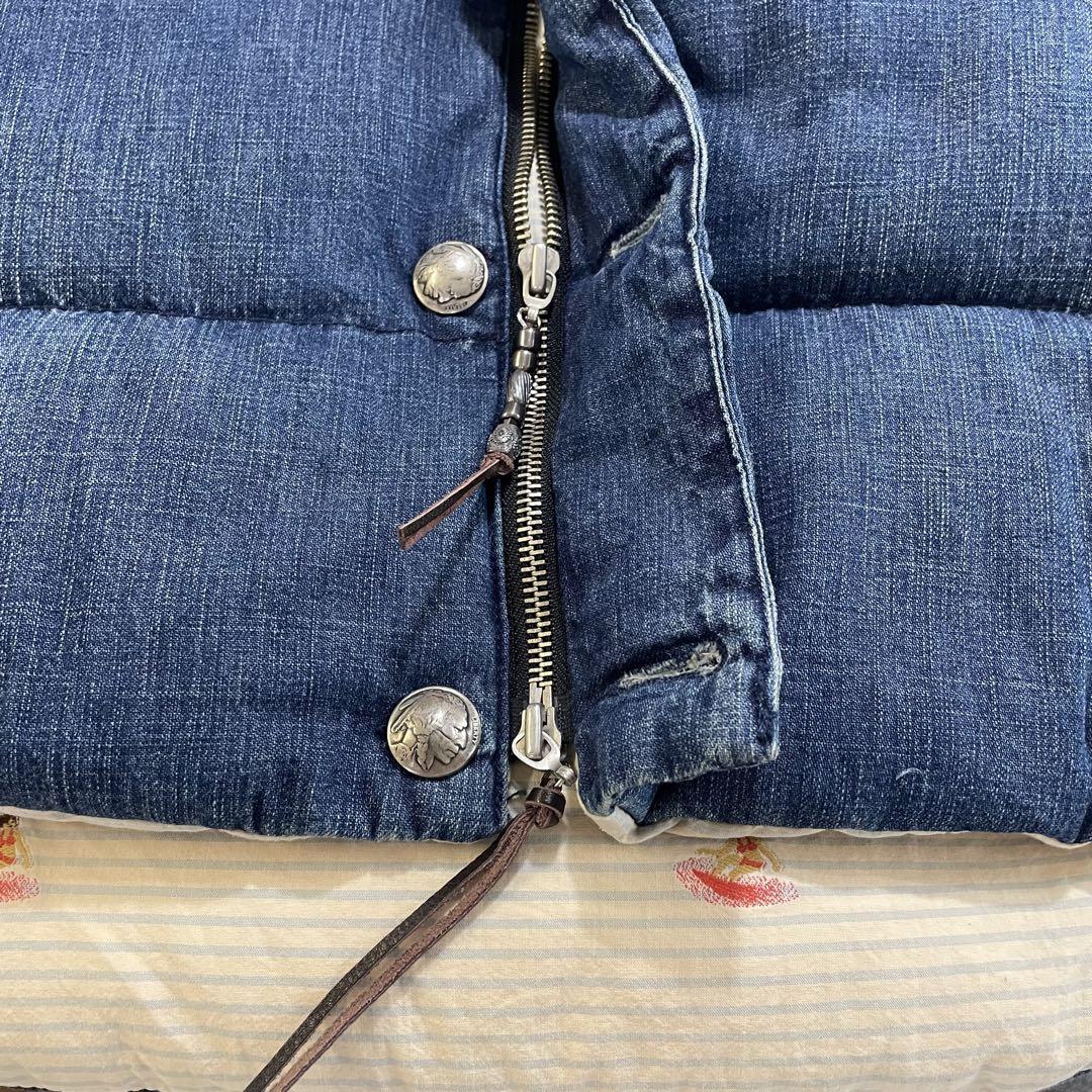 レミレリーフデニムダウンベスト美品