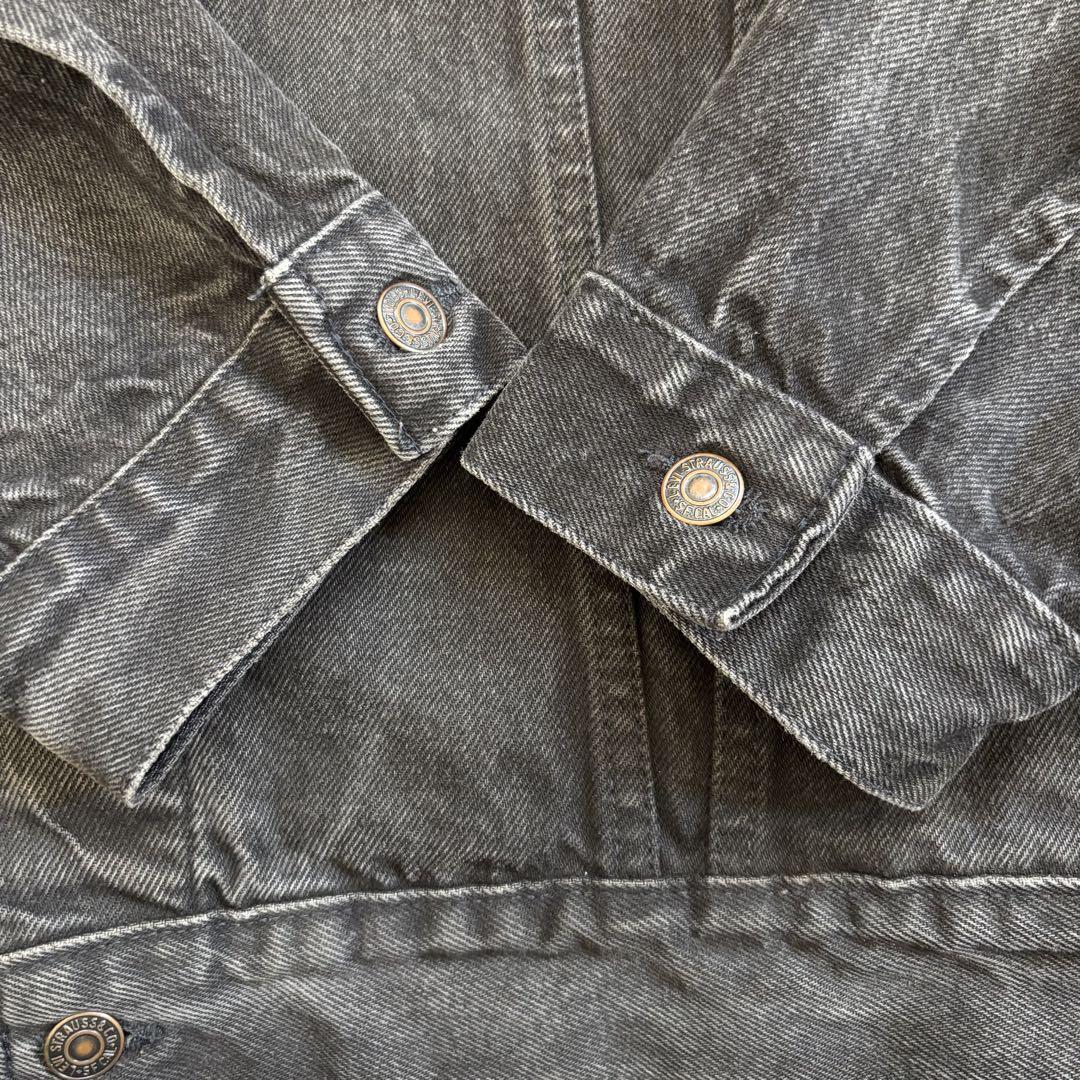 USA製 90s Levi´s ブラック デニム ジャケット XL 後染め 黒