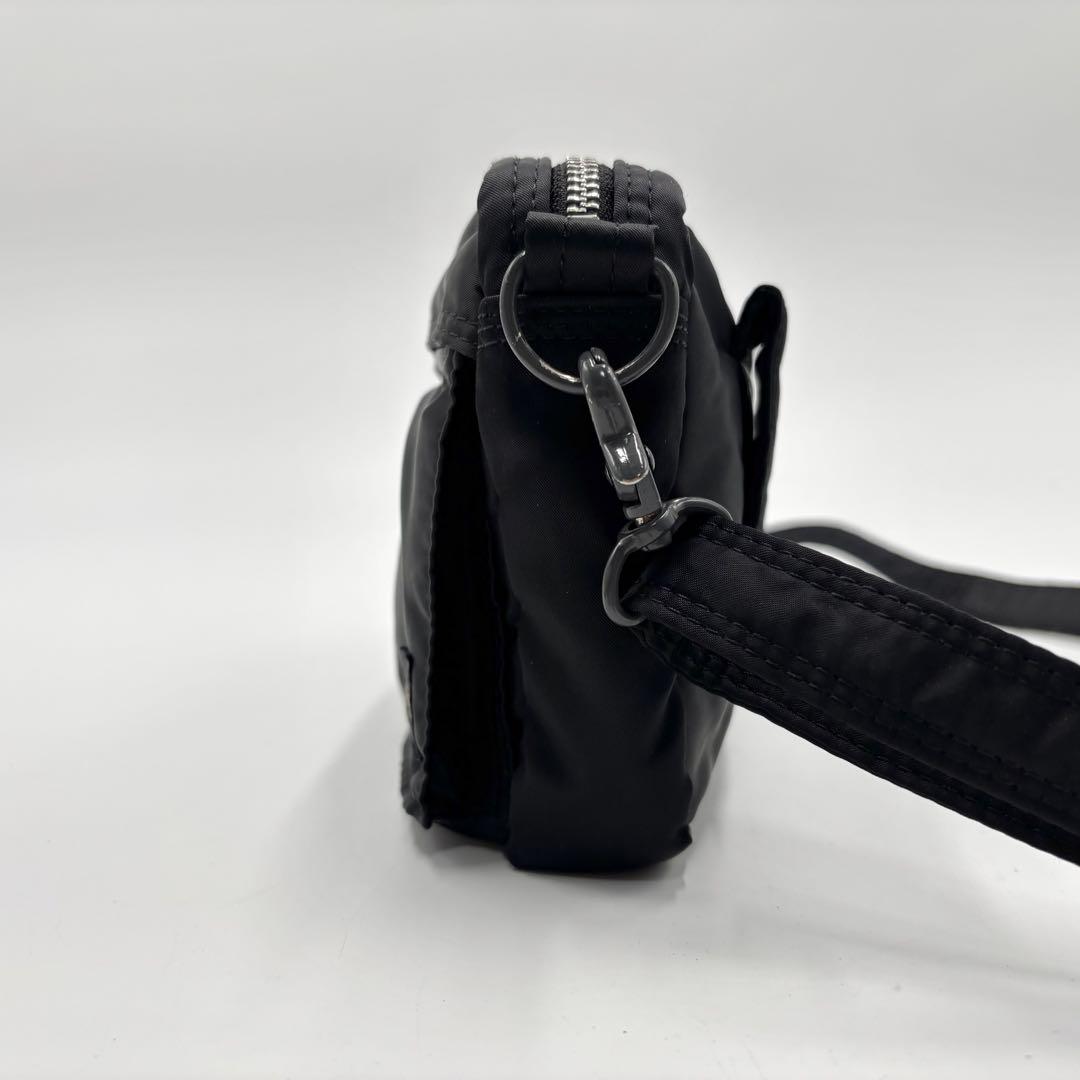 【美品】PORTER ポーター タンカー ショルダーバッグ ミニ ブラック 黒