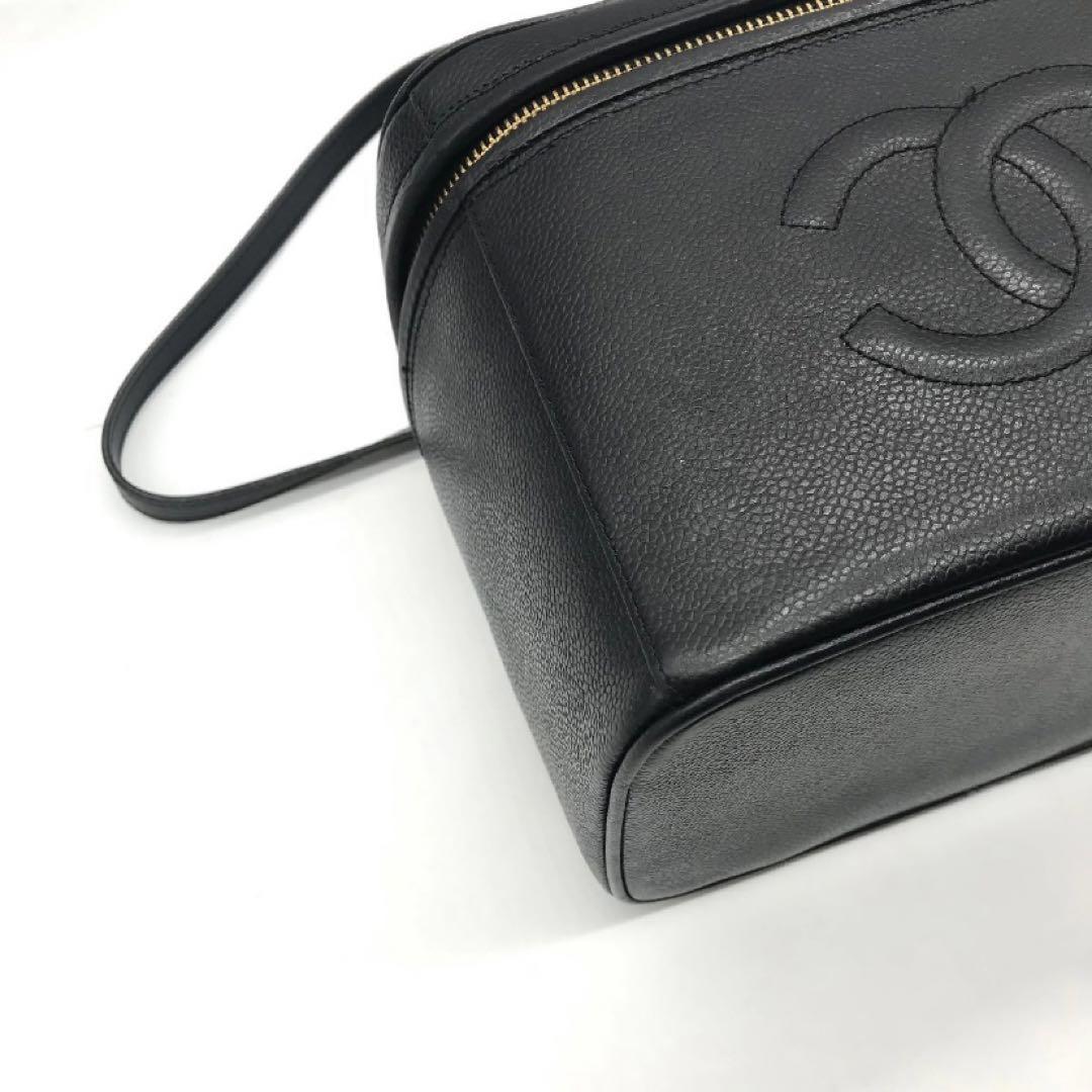 極美品✨CHANEL バニティ　キャビアスキン　2way ブラック　レザー