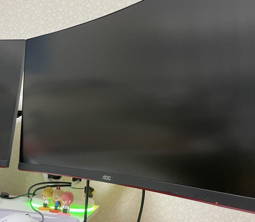 可動式ホワイトモニターアーム LEDライト