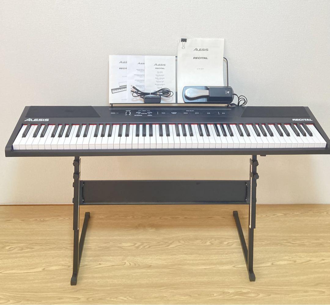 ☆ 付属品多数！！ ALESIS RECITAL 電子ピアノ アレシス 88鍵盤