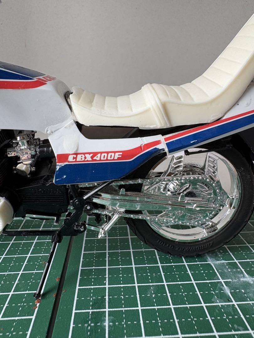 アオシマCBX400プラモデルバイクカスタム車両 俺のマシン
