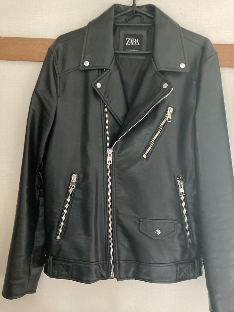 極美品 ZARA ザラ レザージャケット シングルライダース M 黒 ブラック ZARAメンズライダースジャケットM極美品 ブラック - メルカリ