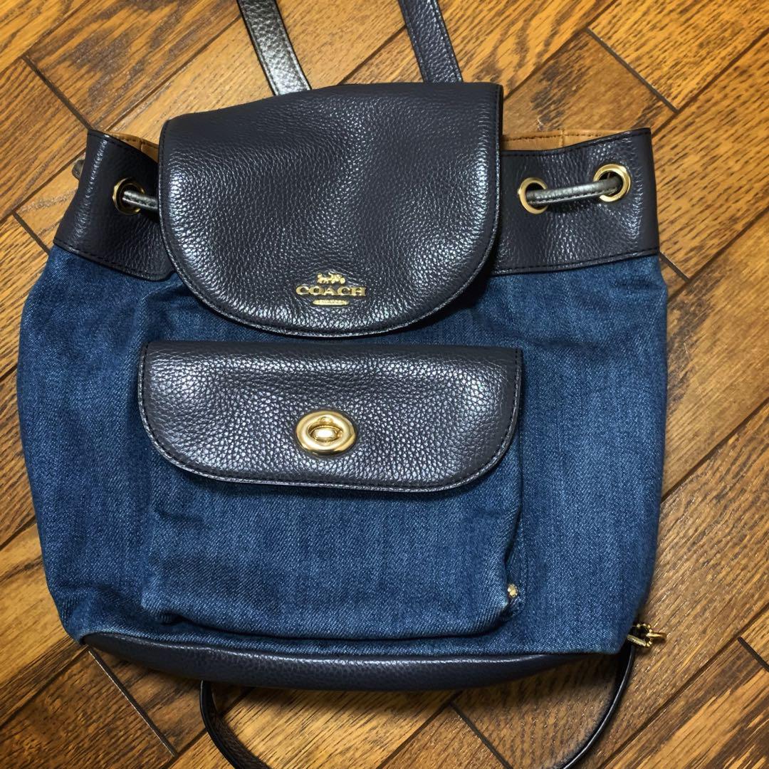 【美品】希少COACH コーチ 　ミニリュック　デニム バックパック