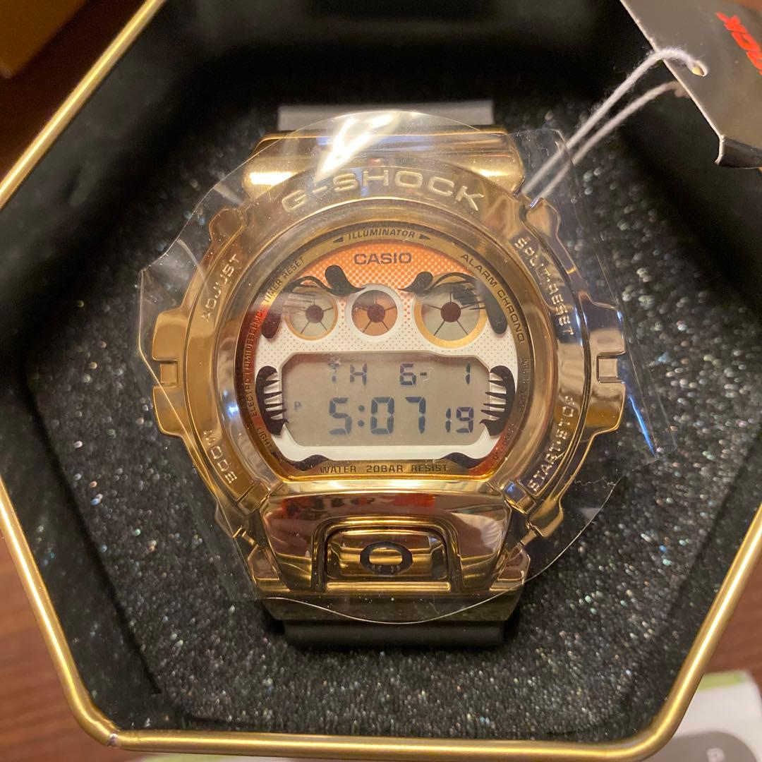 本日限定本日限定blackeyepatch G-shock ゴールド 達磨 腕時計