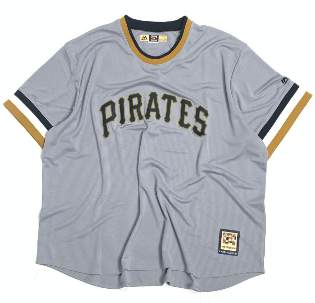 新品 マジェスティック パイレーツ クーパーズタウンチームジャージ US:4XL