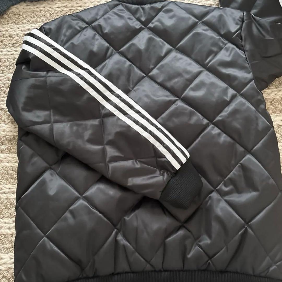 adidas ☆キルティング☆ジャケット ☆L ☆ブラック