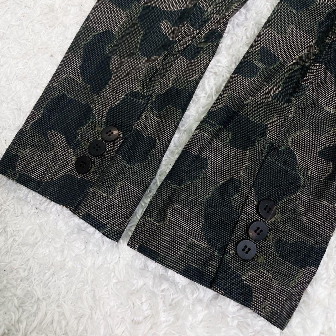 【美品】T-JACKET サマージャケット XLサイズ 迷彩 コットン カーキ